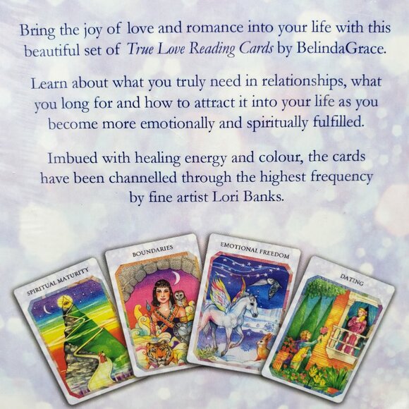 NEW True Love Reading Cards by Belinda Grace Illustrated by Lori Banks Guidebook - Picture 4 of 10
